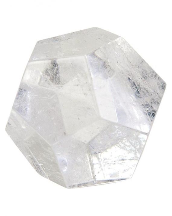 Dodécaèdre Cristal de roche - 3,5 cm - 68g Dodécaèdre Cristal de roche - 3,5 cm - 68g