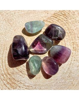 Fluorite - Pierre roulée Fluorite - Pierre roulée