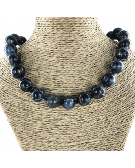 Sodalite - Collier en perles de 12 mm