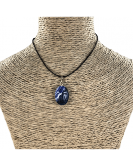 Sodalite - Pendentif - Scarabée égyptien