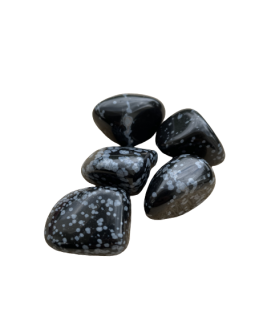 Obsidienne flocon de neige - Pierre roulée Obsidienne flocon de neige - Pierre roulée