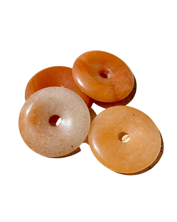 Pendentif Donut Aventurine rose Pendentif Donut Aventurine rose