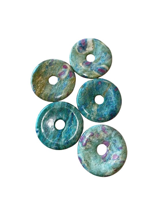 Fuschite - Pendentif Donut