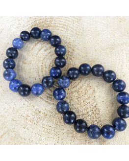 Sodalite - Bracelet perles de 12 mm