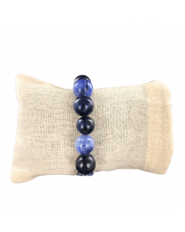 Sodalite - Bracelet perles de 12 mm