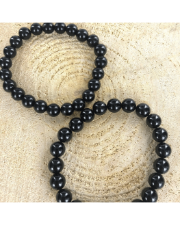 Bracelet tourmaline noire 8mm Bracelet tourmaline noire 8mm