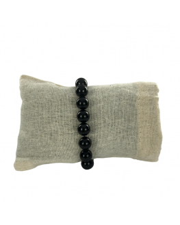 Bracelet tourmaline noire 8mm Bracelet tourmaline noire 8mm