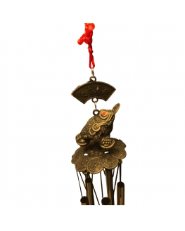 Carillon grenouille avec pièce - Feng Shui Carillon grenouille avec pièce - Feng Shui