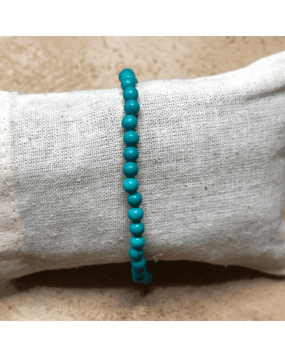 Bracelet pierres Turquoise 6mm