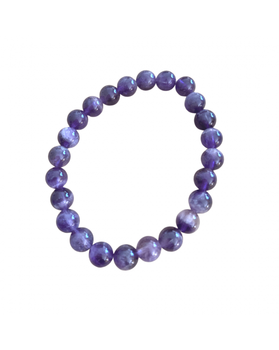 Bracelet Améthyste perles de 8mm Bracelet Améthyste perles de 8mm