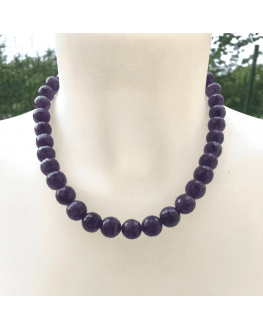 Collier Améthyste - Perles facettées de 12mm