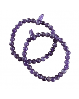 Améthyste -Bracelet Mala Tibétain - Taille au choix