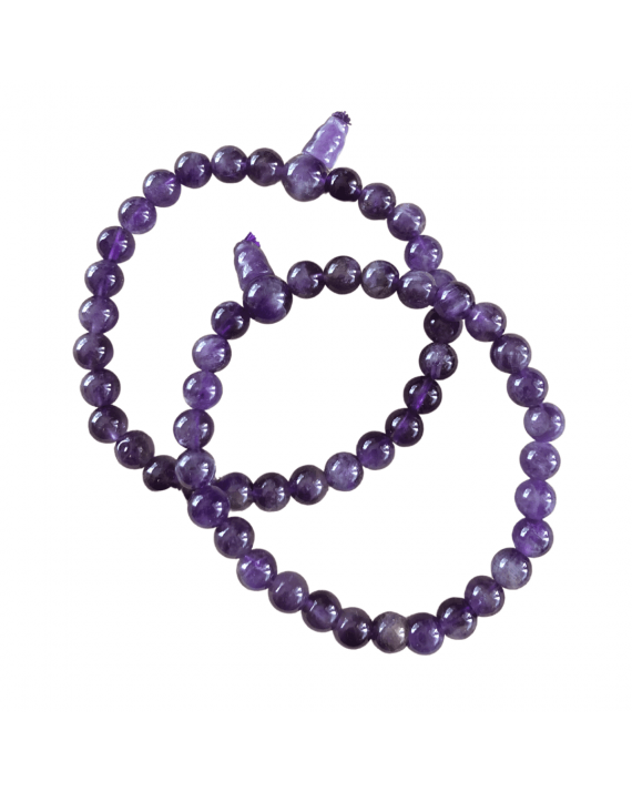 Améthyste -Bracelet Mala Tibétain - Taille au choix Améthyste -Bracelet Mala Tibétain - Taille au choix