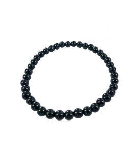 Tourmaline noire- Bracelet 6mm - taille large Tourmaline noire- Bracelet 6mm - taille large