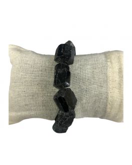 Tourmaline noire - Bracelet en pierres brutes