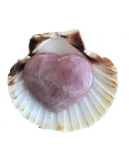 coeur en quartz rose de 190g