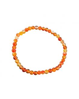 Bracelet en cornaline 4mm Bracelet en cornaline 4mm