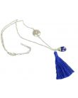 Lapis-Lazuli - Collier en argent - pompon et arbre de vie