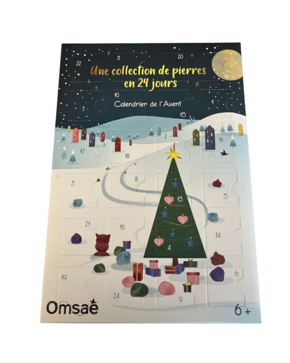 Calendrier de l'avent avec des pierres Calendrier de l'avent avec des pierres
