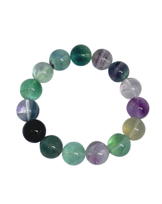 Bracelet Fluorite verte 8mm  Vertus, propriétés, rechargement