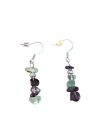 Fluorite - Boucles d'oreilles baroque