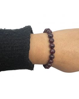 Bracelet en grenat 8mm Bracelet en grenat 8mm