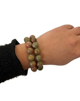 bracelet en unakite