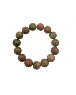 Bracelet en unakite de 12mm