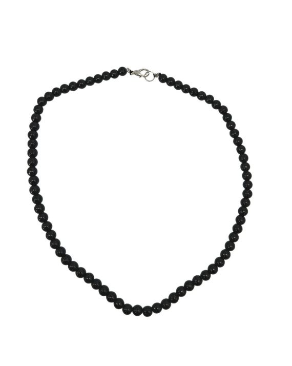 Collier tourmaline noire perles de 6 mm Collier tourmaline noire perles de 6 mm