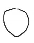 Tourmaline noire - collier 6 mm