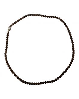 Collier Cristal fumé perles 4mm