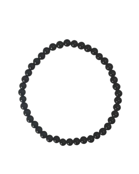 Bracelet en onyx avec des perles de 4 mm
