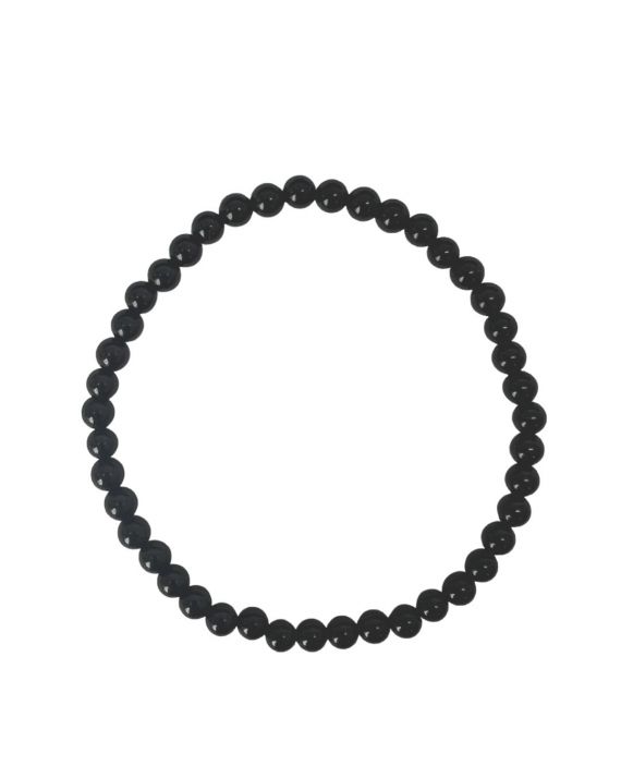 Bracelet en onyx avec des perles de 4 mm Bracelet en onyx avec des perles de 4 mm
