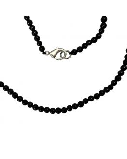 collier en onyx avec des perles de 4mm