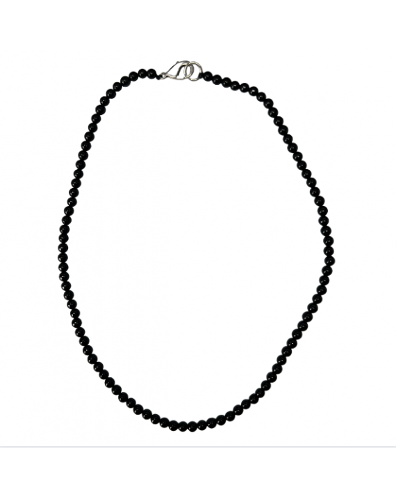collier en onyx avec des perles de 4mm collier en onyx avec des perles de 4mm