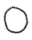 OBSIDIENNE FLOCON DE NEIGE - BRACELET 4MM