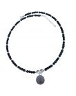 Tourmaline noire - Collier breloque arbre de vie