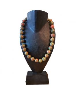 Unakite - Collier - perles 14mm