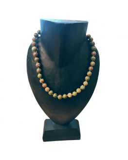 Collier en unakite Collier en unakite
