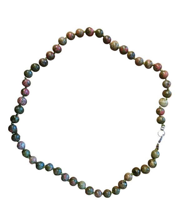 Unakite - Collier - perles 8mm Unakite - Collier - perles 8mm