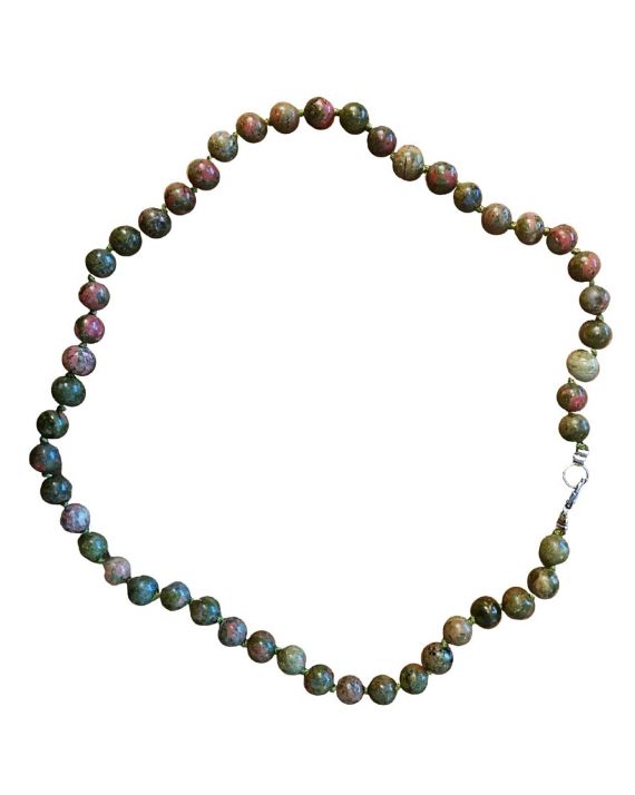 Unakite - Collier - perles 8mm