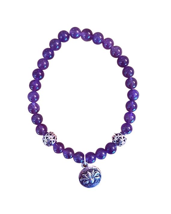 Améthyste - Bracelet Lotus Améthyste - Bracelet Lotus