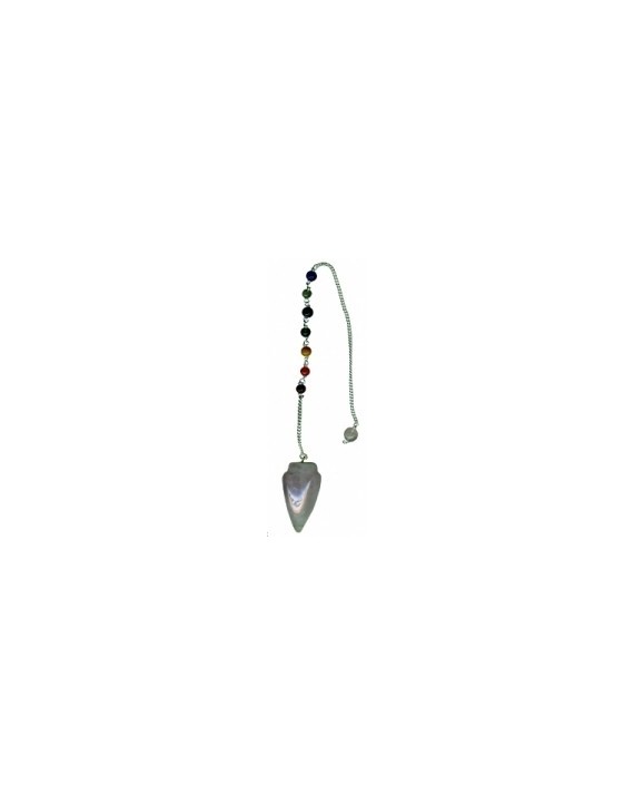 Pendule 7 Chakras Quartz Rose Pendule 7 Chakras Quartz Rose