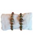 Unakite - Bracelet - Cristal doré ou argenté