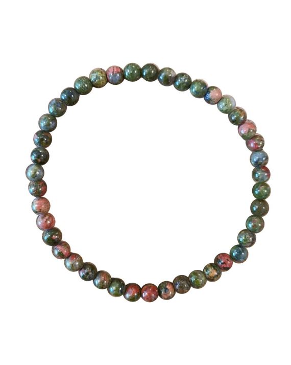 Unakite - Bracelet - perles 4mm