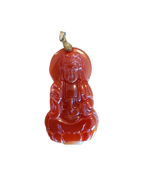 Cornaline - Pendentif Bouddha