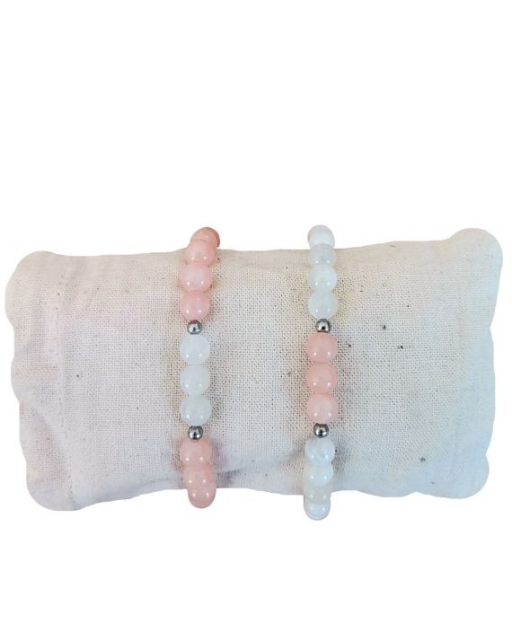 Bracelets d'amour - Pierre de lune et Pierre du soleil Bracelets d'amour - Pierre de lune et Pierre du soleil