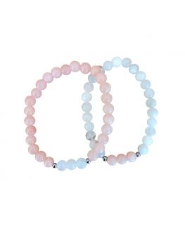 Bracelets d'amour - Pierre de lune et Pierre du soleil Bracelets d'amour - Pierre de lune et Pierre du soleil