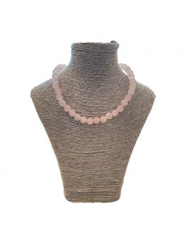 Collier quartz rose 8mm Collier quartz rose 8mm