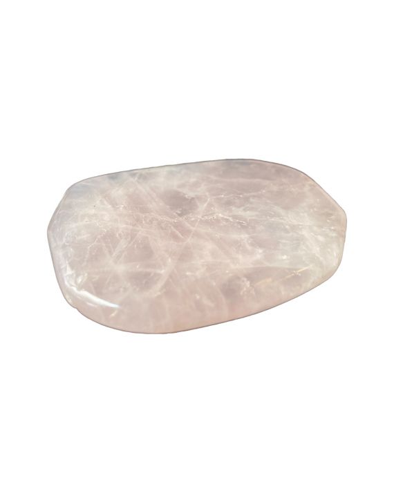 Quartz rose Pierre plate mini